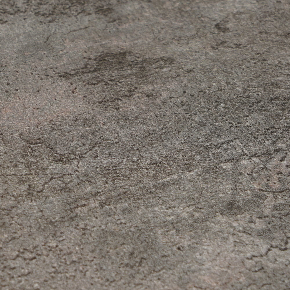 AS Creation Cosiness 793186 close up of Black, Grey, Metallic wallpaper with a mottled stone effect pattern.