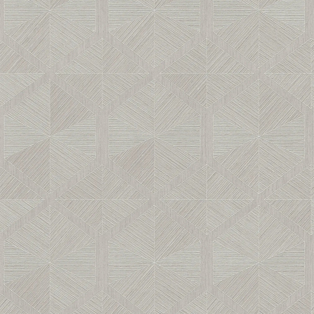 AS Creation Cosiness 793193 grey geometric diamond wallpaper with subtle metallic sheen and embossed texture