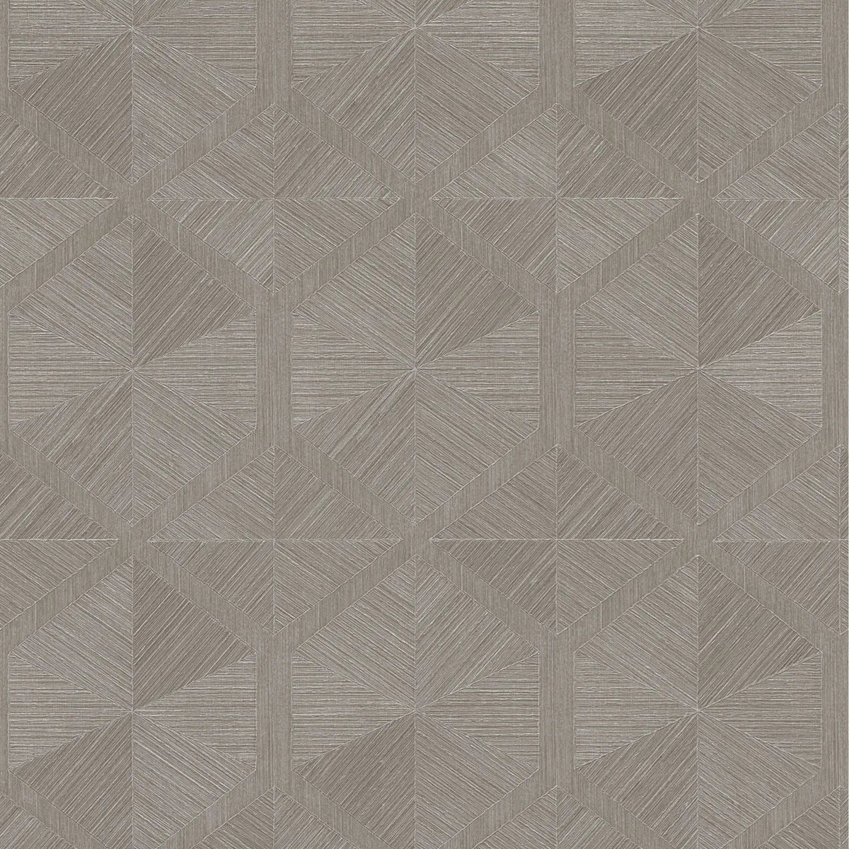 AS Creation Cosiness 793194 grey metallic geometric diamond wallpaper with embossed linear texture