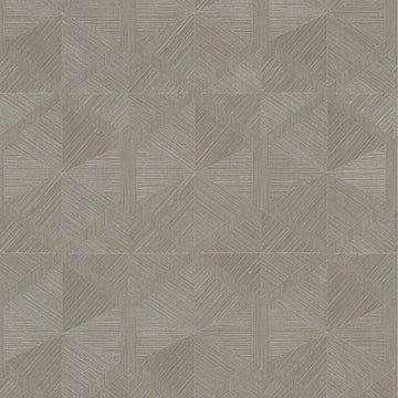 AS Creation Cosiness 793194 grey metallic geometric diamond wallpaper with embossed linear texture