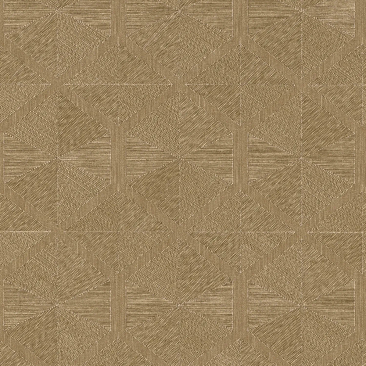 AS Creation Cosiness 793195 geometric diamond wallpaper in warm beige and brown with subtle gloss and embossed texture