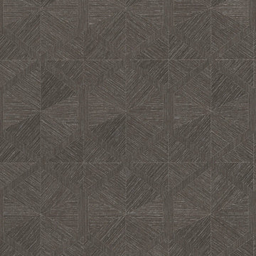 AS Creation Cosiness 793196 geometric diamond wallpaper in brown and grey with a subtle metallic sheen
