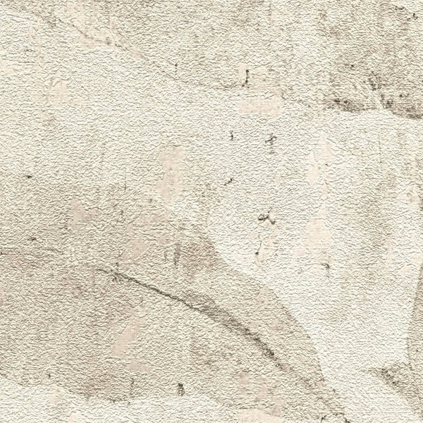 AS Creation Cosiness 793204 close up of wallpaper with a plaster effect design in Beige and Cream, showing irregular trowel marks.