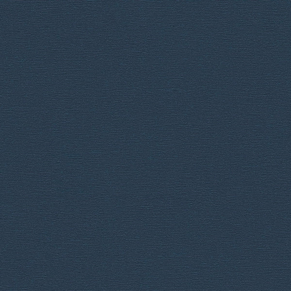 AS Creation French Affair 356536 blue textured wallpaper shown in a close up with fine horizontal striations.