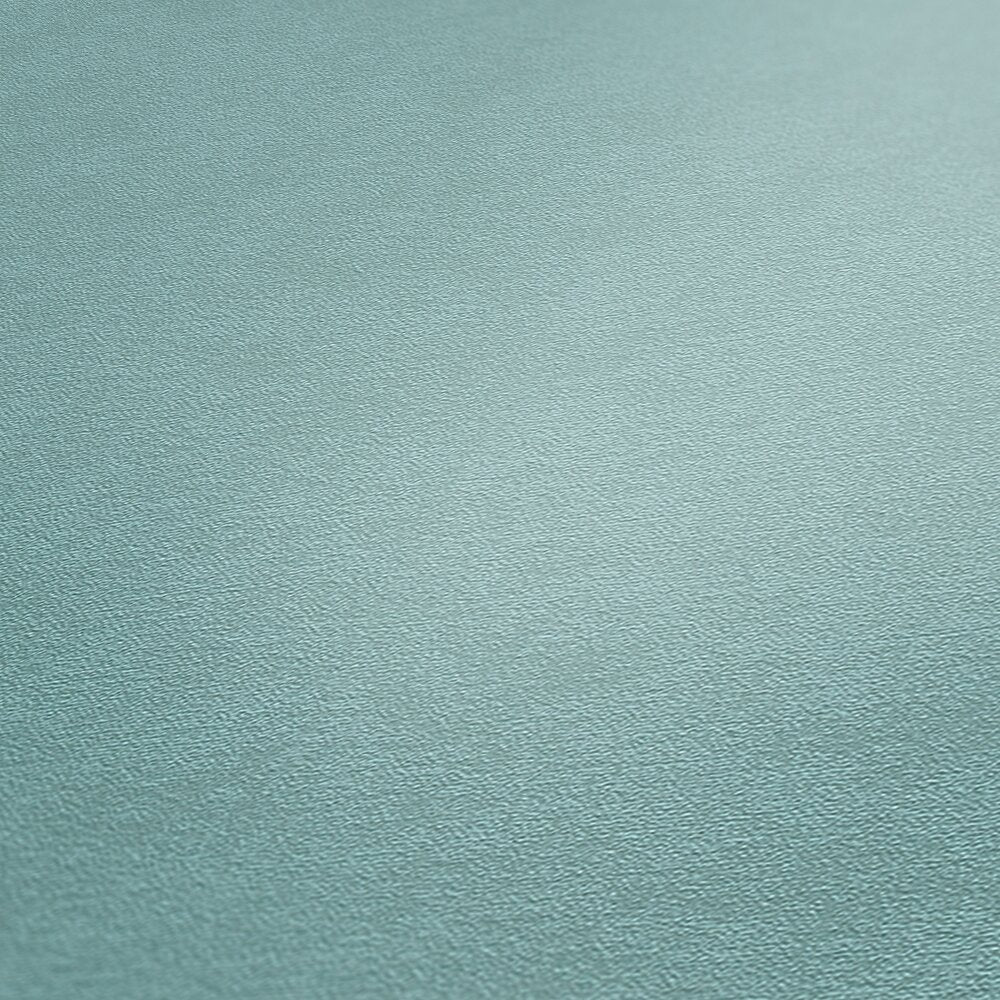 AS Creation French Affair 393418 close up of textured wallpaper surface in Blue, Green, Turquoise.