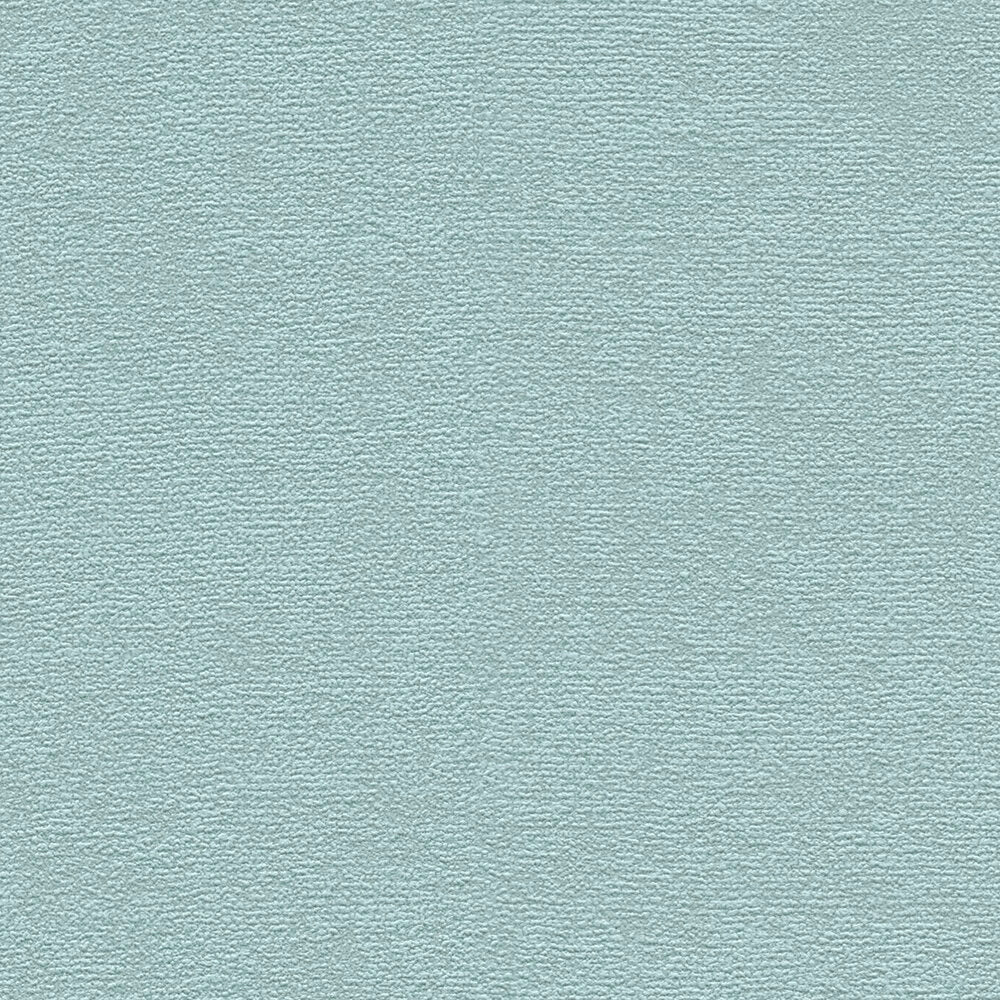 AS Creation French Affair 393418 close up of textured wallpaper with a fine horizontal grain in the Blue, Green, Turquoise colorway.
