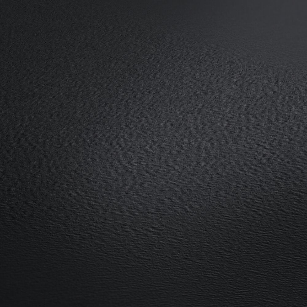AS Creation French Affair 395726 close up of Black wallpaper showing a subtle fine texture.