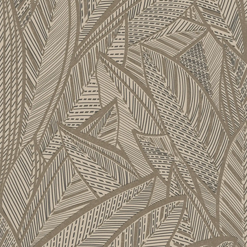 AS Creation French Affair 399332 black and gold leafy wallpaper with metallic highlights and structure foam texture