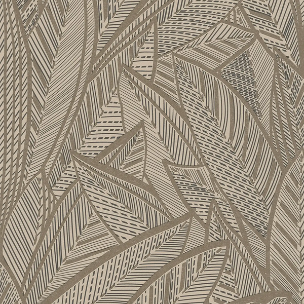 AS Creation French Affair 399332 black and gold leafy wallpaper with metallic highlights and structure foam texture