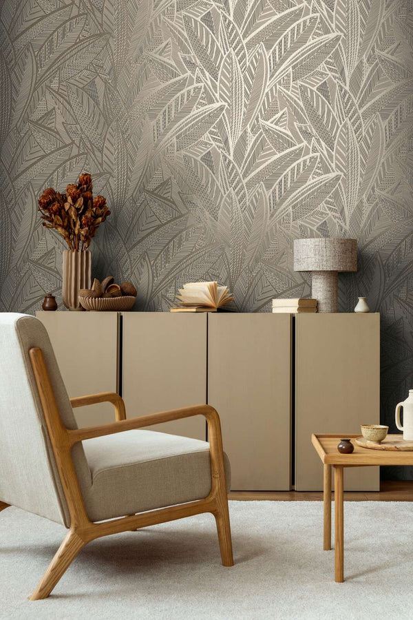 AS Creation French Affair 399332 wallpaper shown in a styled detail.