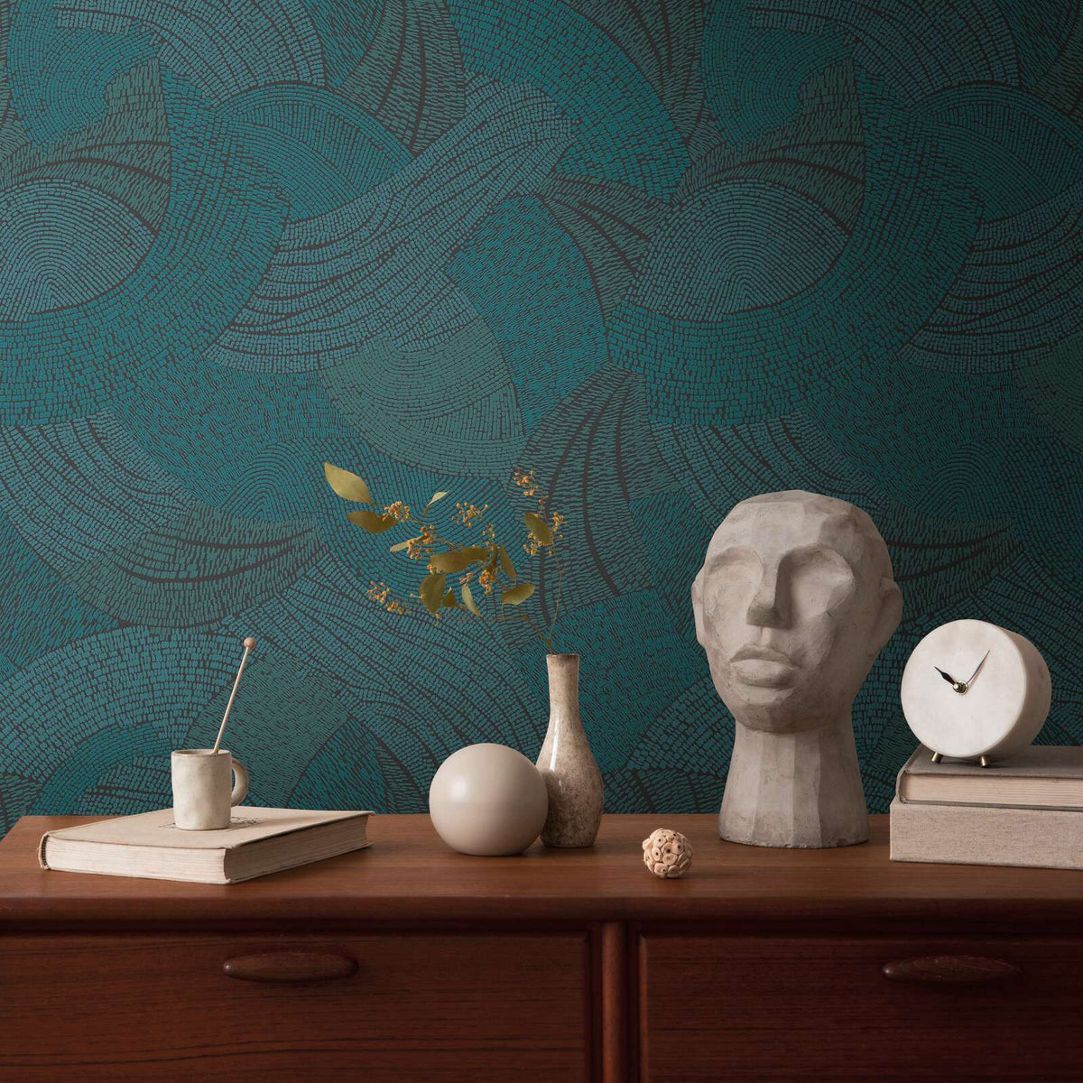 AS Creation French Affair 399353 wallpaper shown in a styled detail.