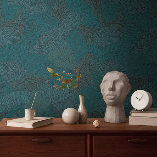 AS Creation French Affair 399353 wallpaper shown in a styled detail.