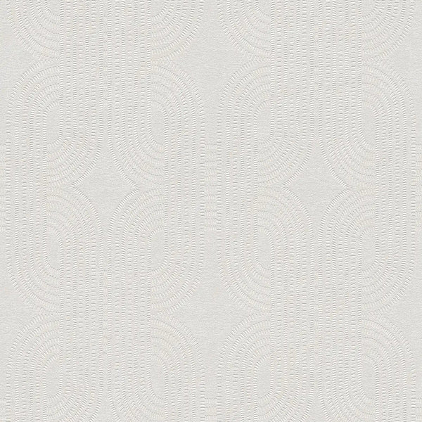 AS Creation French Affair 399372 geometric textured grey and white wallpaper