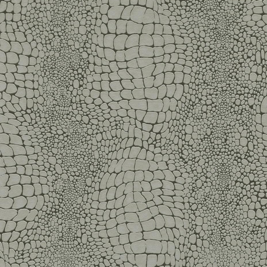 Erismann Cameo 10529-11 wallpaper with abstract pebble pattern in cool taupe.
