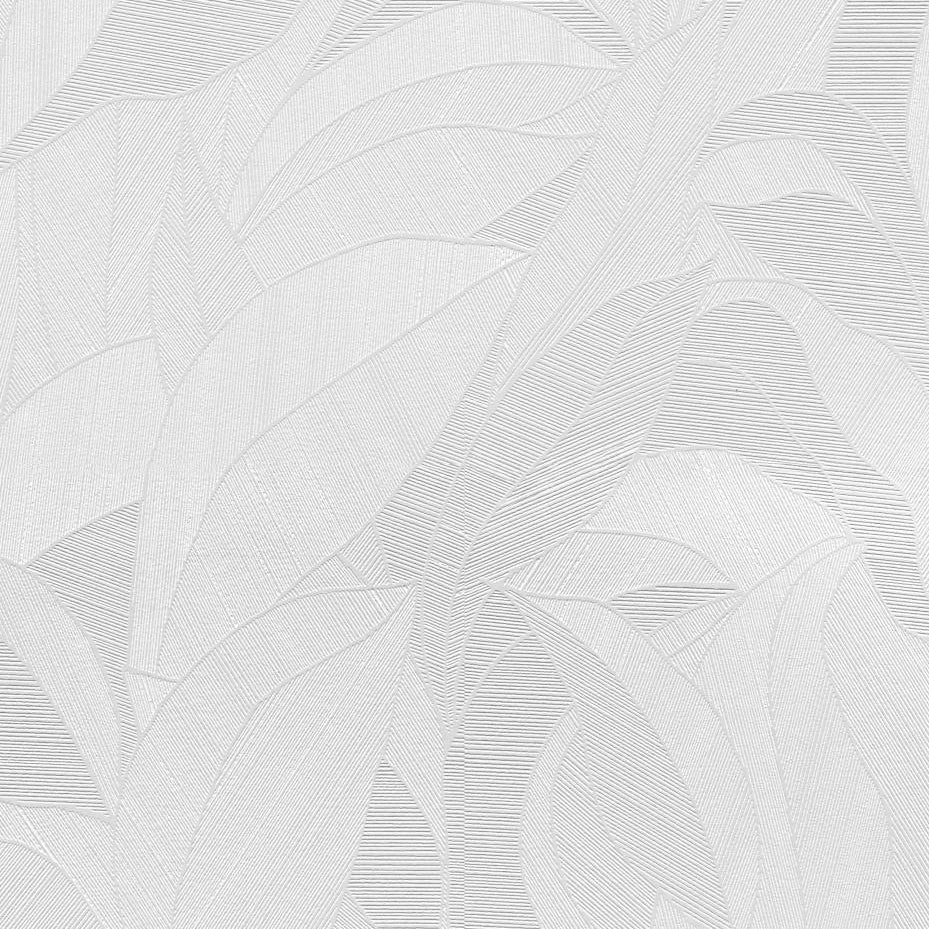 Erismann Cameo 10530-01 white leaf wallpaper detail