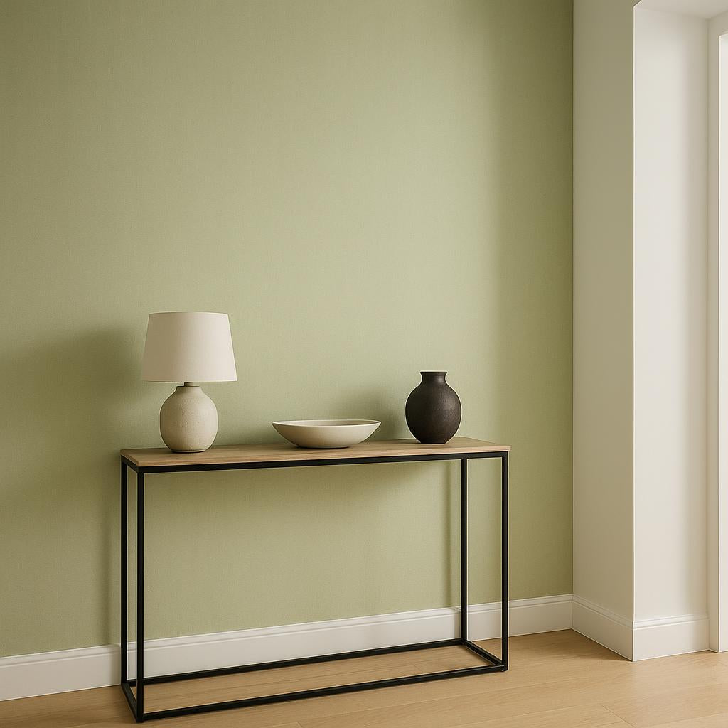 Hallway featuring Erismann Cameo 10534-07 as accent wall in a Modern, Minimal, Contemporary, Calm interior.