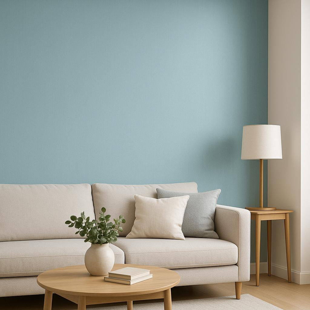 Living Room featuring Erismann Cameo 10534-08 as feature wall in a Modern, Minimal, Calm, Fresh interior.