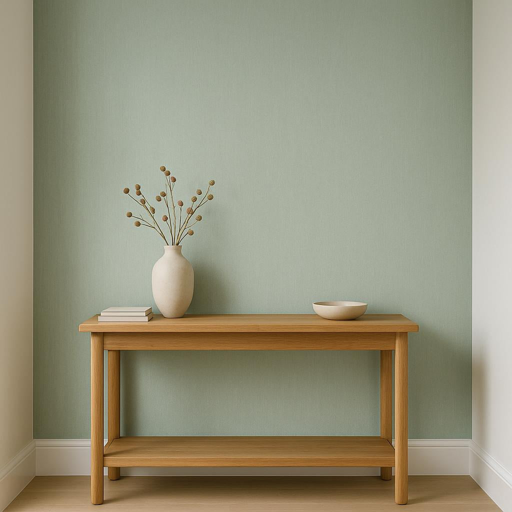 Hallway featuring Erismann Cameo 10534-35 as accent wall in a Modern, Contemporary, Minimal, Calm interior.