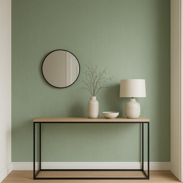 Entryway featuring Erismann Cameo 10534-36 as accent wall in a Modern, Contemporary, Minimal, Calm interior.
