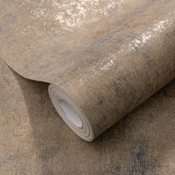 Erismann Elle Decoration 4 textured beige and taupe wallpaper roll detail