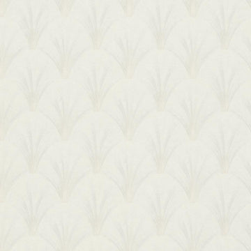 Erismann Elle Decoration light Art Deco fan wallpaper in soft white and beige tones
