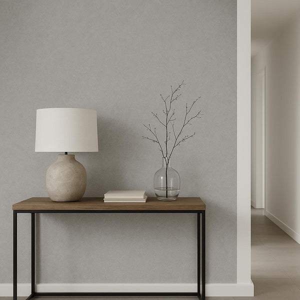 Hallway featuring Erismann Elysium 10473-10 as accent wall in a Modern, Contemporary, Minimal, Calm interior.
