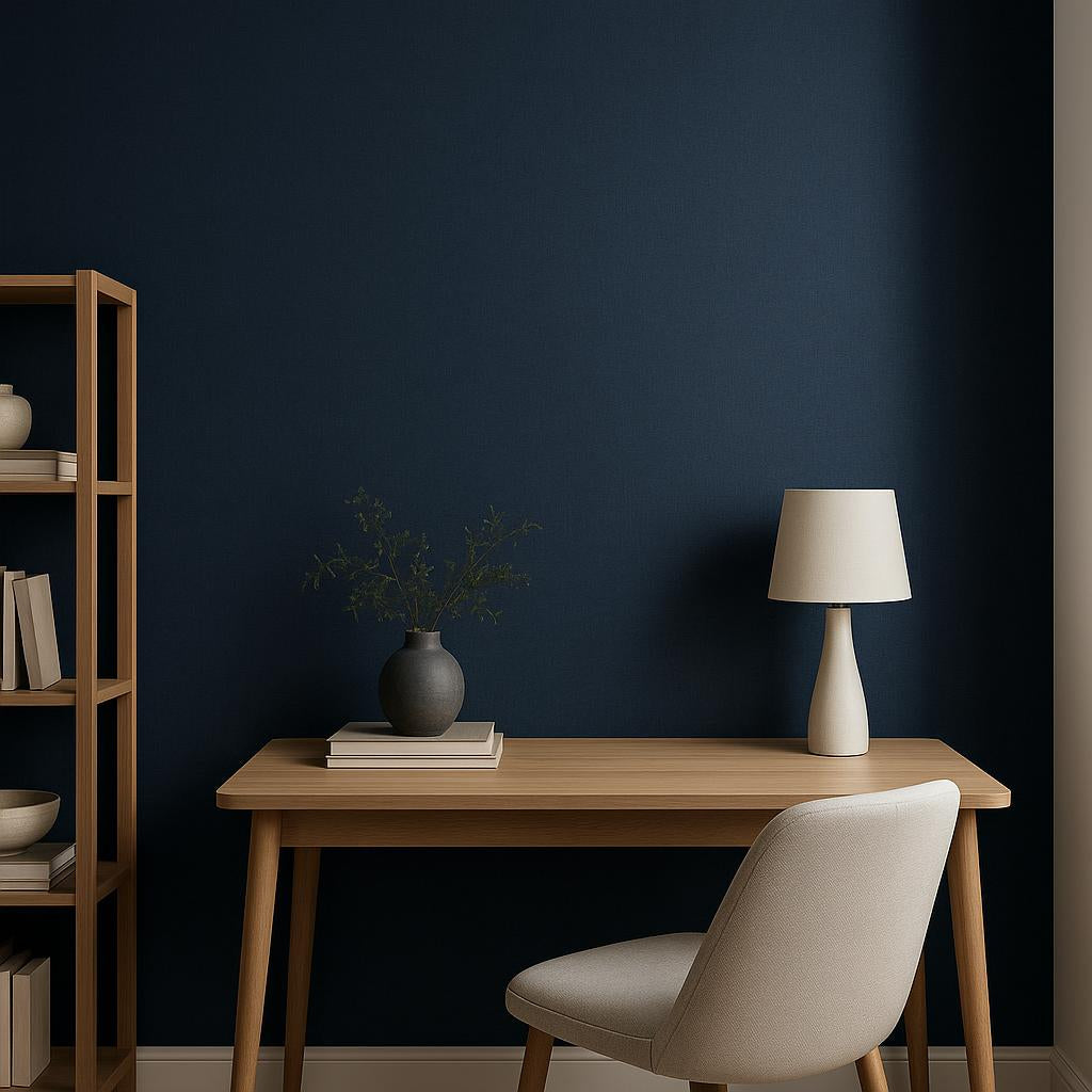 Office featuring Erismann Elysium 10473-19 as feature wall in a Contemporary, Minimal, Calm, Sophisticated interior.