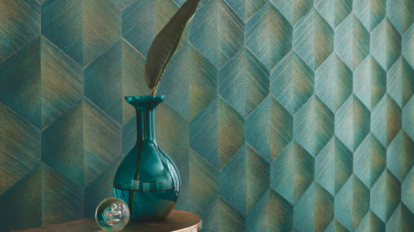 Erismann Fashion For Walls 4 10370-10 wallpaper used as a feature wall behind contemporary furnishings in a contemporary lounge setting.