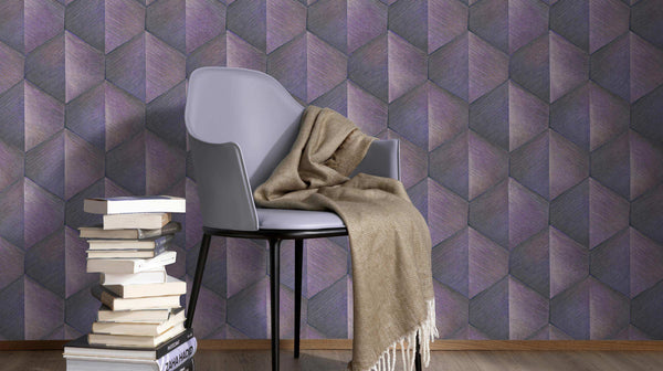 Erismann Fashion For Walls 4 10370-10 wallpaper used as a feature wall behind contemporary furnishings in a contemporary lounge setting.