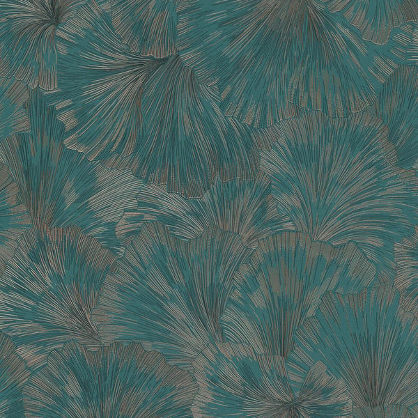 Erismann Fashion For Walls 4 10373-19 green ginkgo-leaf botanical wallpaper