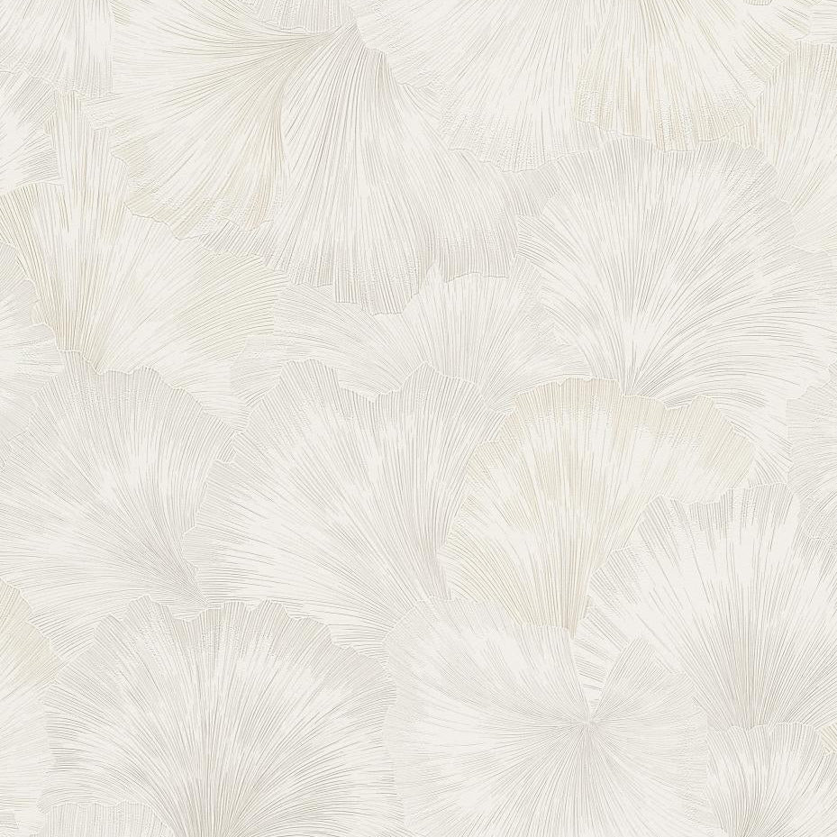 Erismann Fashion For Walls 4 10373-26 cream ginkgo leaf wallpaper