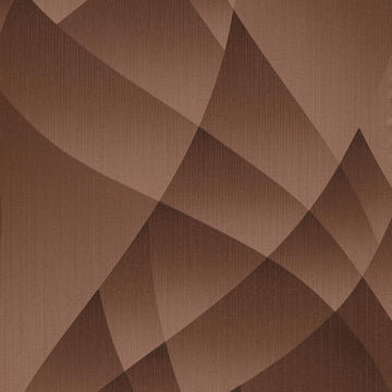 Erismann Fashion For Walls 4 10374-48 brown abstract geometric wallpaper with layered curves and a subtle fabric-effect texture.