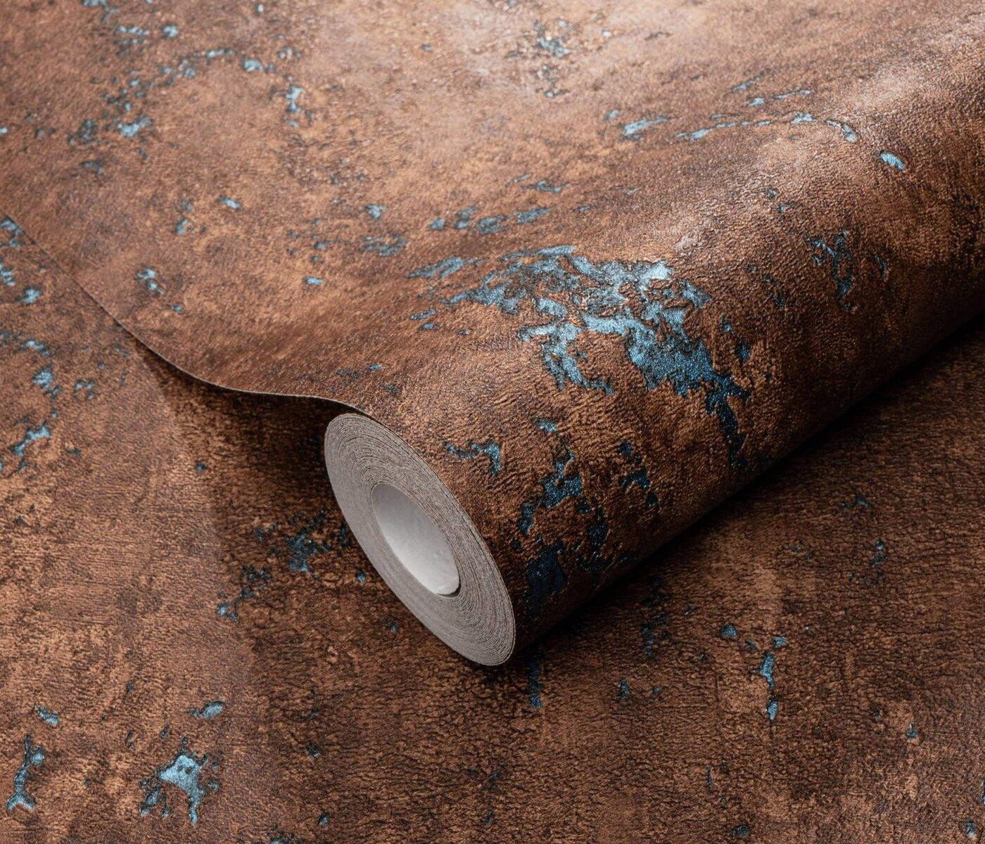 Erismann Fashion For Walls 4 10375-19 wallpaper close-up roll showing rugged textured surface with metallic highlights.