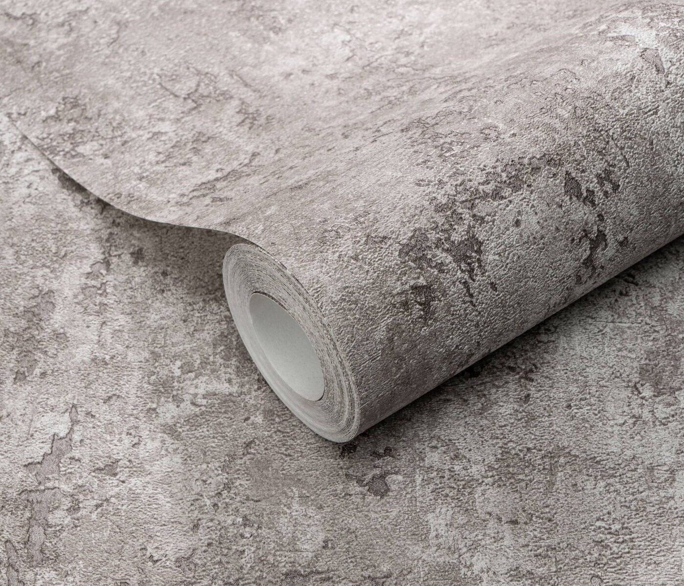 Erismann Fashion For Walls 4 10375-38 wallpaper living room vignette with a textured feature wall behind a ceramic vase on a shelf, minimalist and calm.