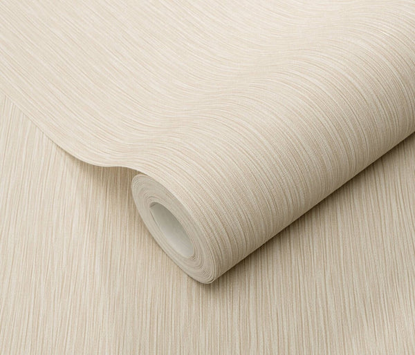 Erismann Fashion For Walls 4 10376-02 wallpaper close-up of rolled sample with fine vertical texture.