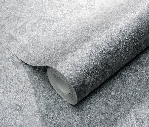 Erismann Fashion For Walls 4 10377-29 wallpaper textured silver gray mottled surface on a roll.