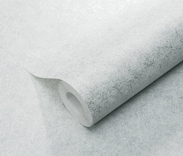 Erismann Fashion For Walls 4 10377-31 wallpaper close-up of light gray textured roll with subtle speckled finish.