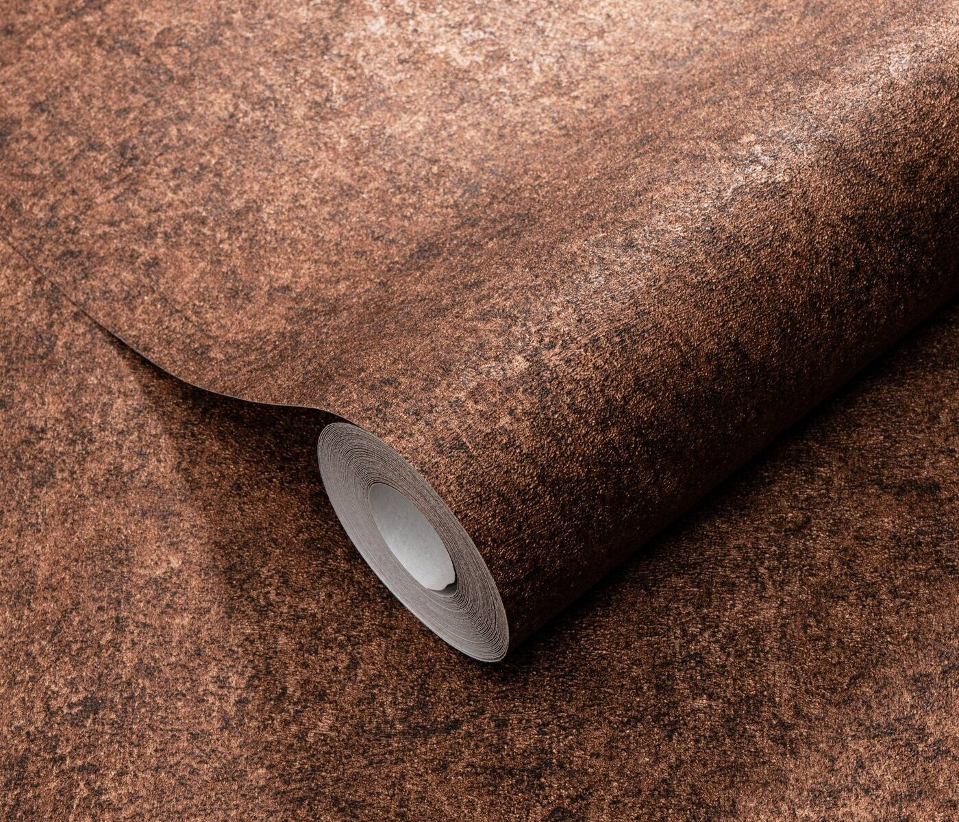 Erismann Fashion For Walls 4 10377-48 wallpaper roll detail with distressed brown mottled texture.