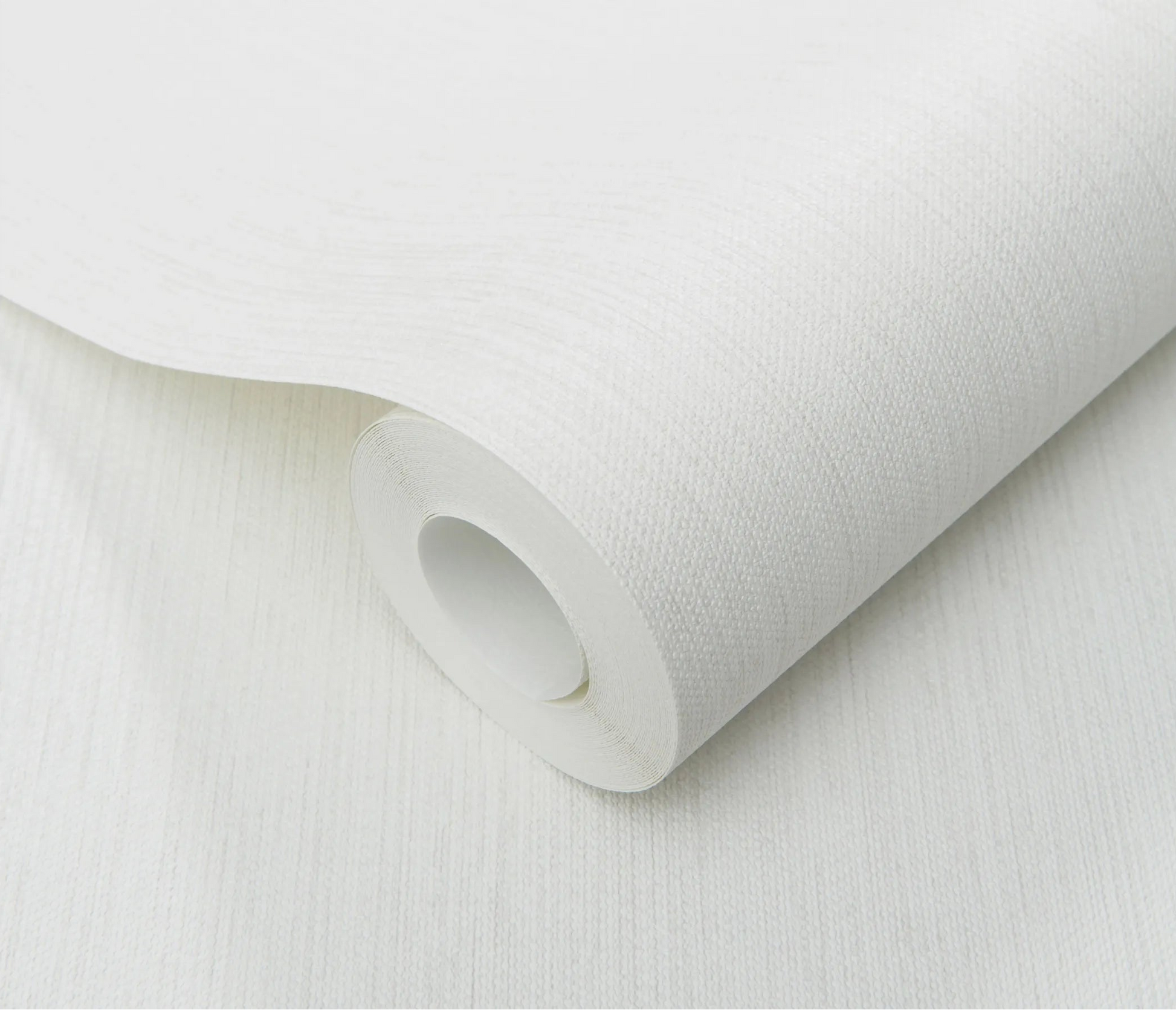 Erismann Forest Dreams 10559-02 wallpaper roll close-up with subtle off-white woven texture and plain unprinted finish.
