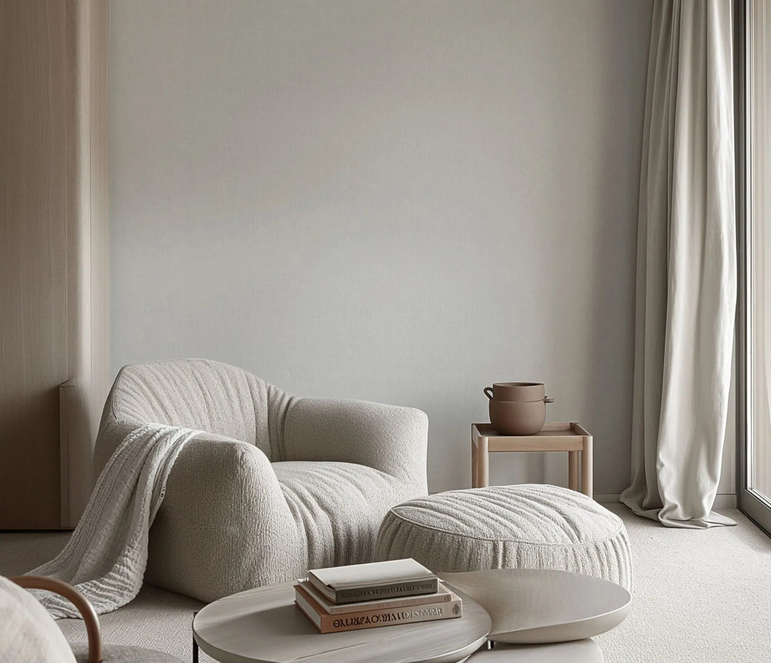 Erismann Forest Dreams 10559-10 grey linen-look non-woven wallpaper close-up