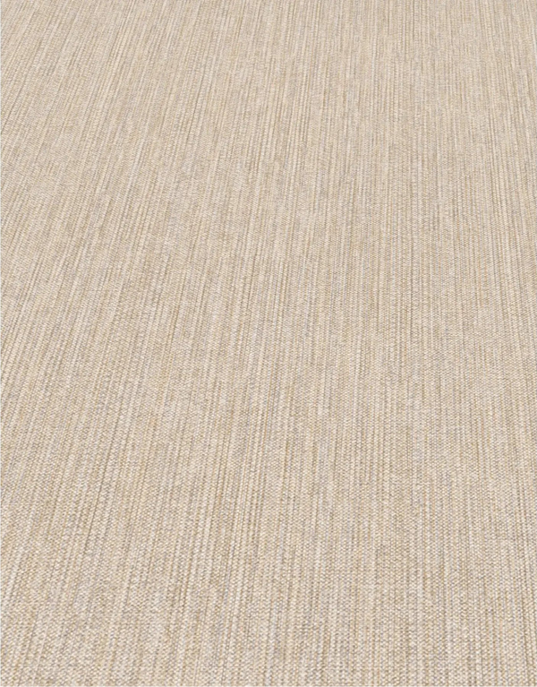 Erismann Forest Dreams 10559-32 wallpaper with a beige woven-look surface showing fine vertical ribbed lines and subtle flecks.