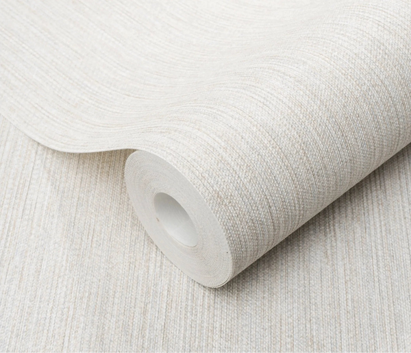 Erismann Forest Dreams 10559-37 wallpaper roll close-up with pale woven texture and subtle vertical grain lines.