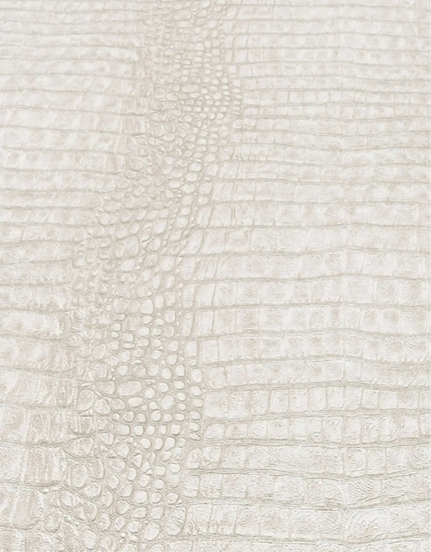 Erismann Forest Dreams 10560-02 wallpaper pale textured crocodile-skin pattern with raised rectangular scales and a pebbled center stripe.
