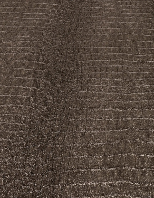 Erismann Forest Dreams 10560-11 wallpaper dark embossed crocodile skin texture with rectangular scales and a pebbled central strip.