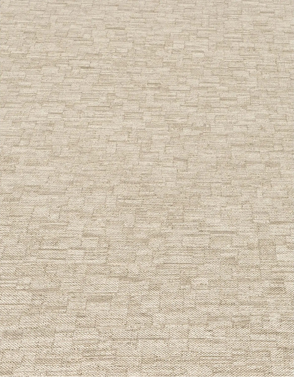 Erismann Forest Dreams 10562-32 wallpaper beige woven texture with subtle horizontal rectangular blocks and fine mottled lines.