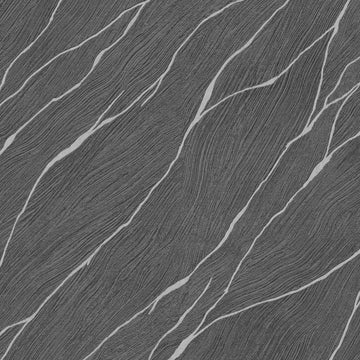 Erismann Opus 10440-15 wallpaper in deep charcoal with sweeping stone-like diagonal veining.