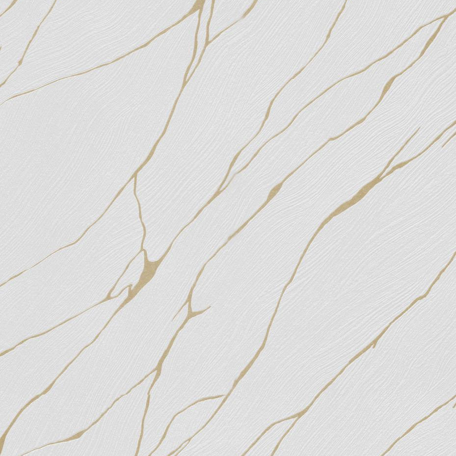Erismann Opus 10440-31 wallpaper in soft white with warm beige stone-vein lines and subtle embossing