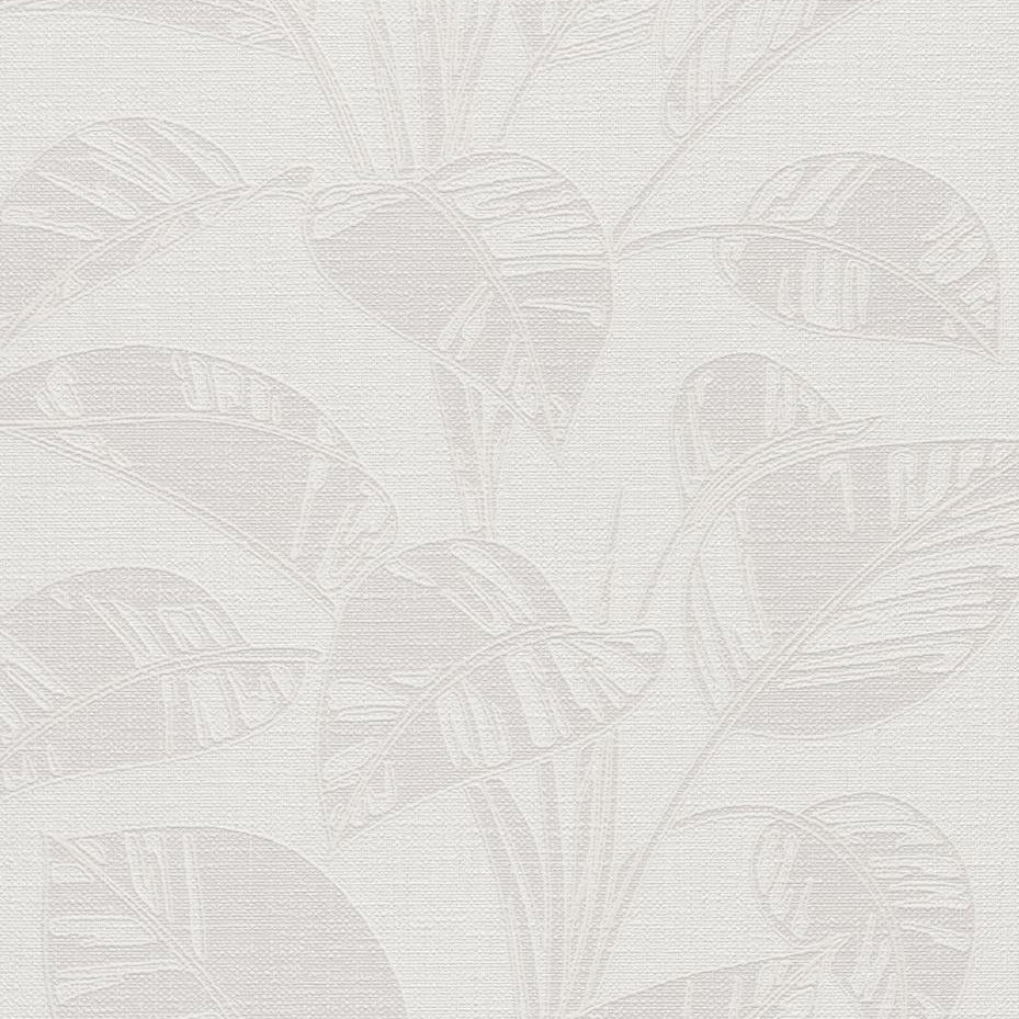 Erismann Opus 10459-14 cream tonal leafy non-woven wallpaper with subtle embossed texture