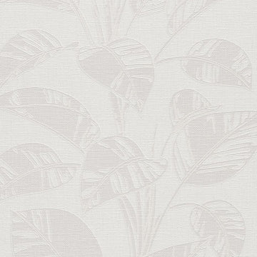Erismann Opus 10459-14 cream tonal leafy non-woven wallpaper with subtle embossed texture