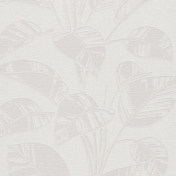 Erismann Opus 10459-14 cream tonal leafy non-woven wallpaper with subtle embossed texture